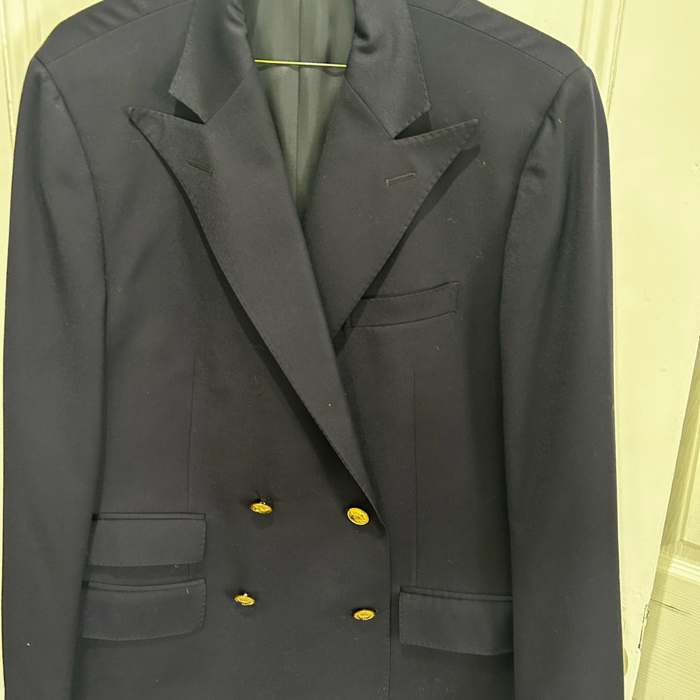 Polo Ralph Lauren Navy Double-Breasted Blazer